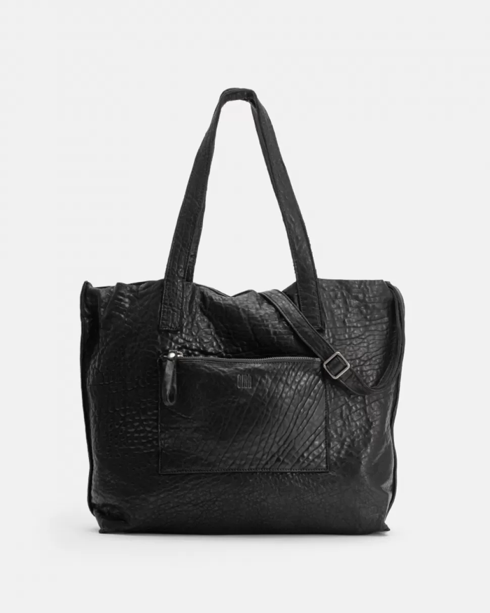 BIBA Leather Shoulder Bag Sylva Black Outlet